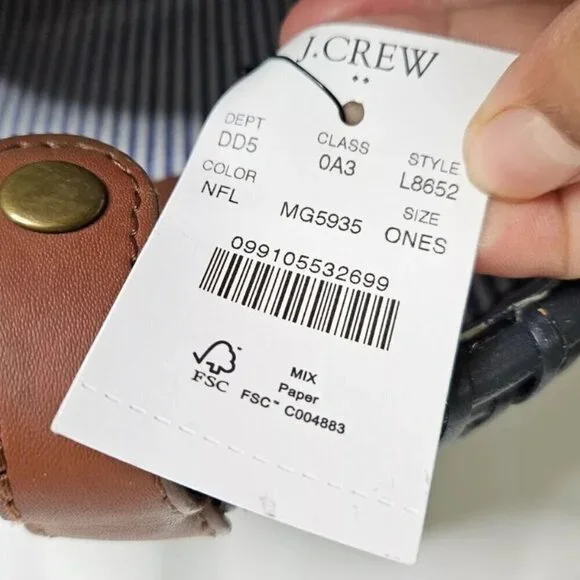 NWT J Crew Round Rattan Floral Crossbody Bag Beautiful Rattan Purse Black L8652 - Picture 7 of 7